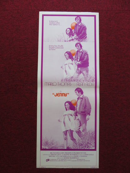 JENNY US INSERT (14"x 36") POSTER MARLO THOMAS ALAN ALDA 1969 - Rendezvous Cinema
