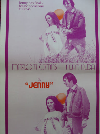 JENNY US INSERT (14"x 36") POSTER MARLO THOMAS ALAN ALDA 1969 - Rendezvous Cinema