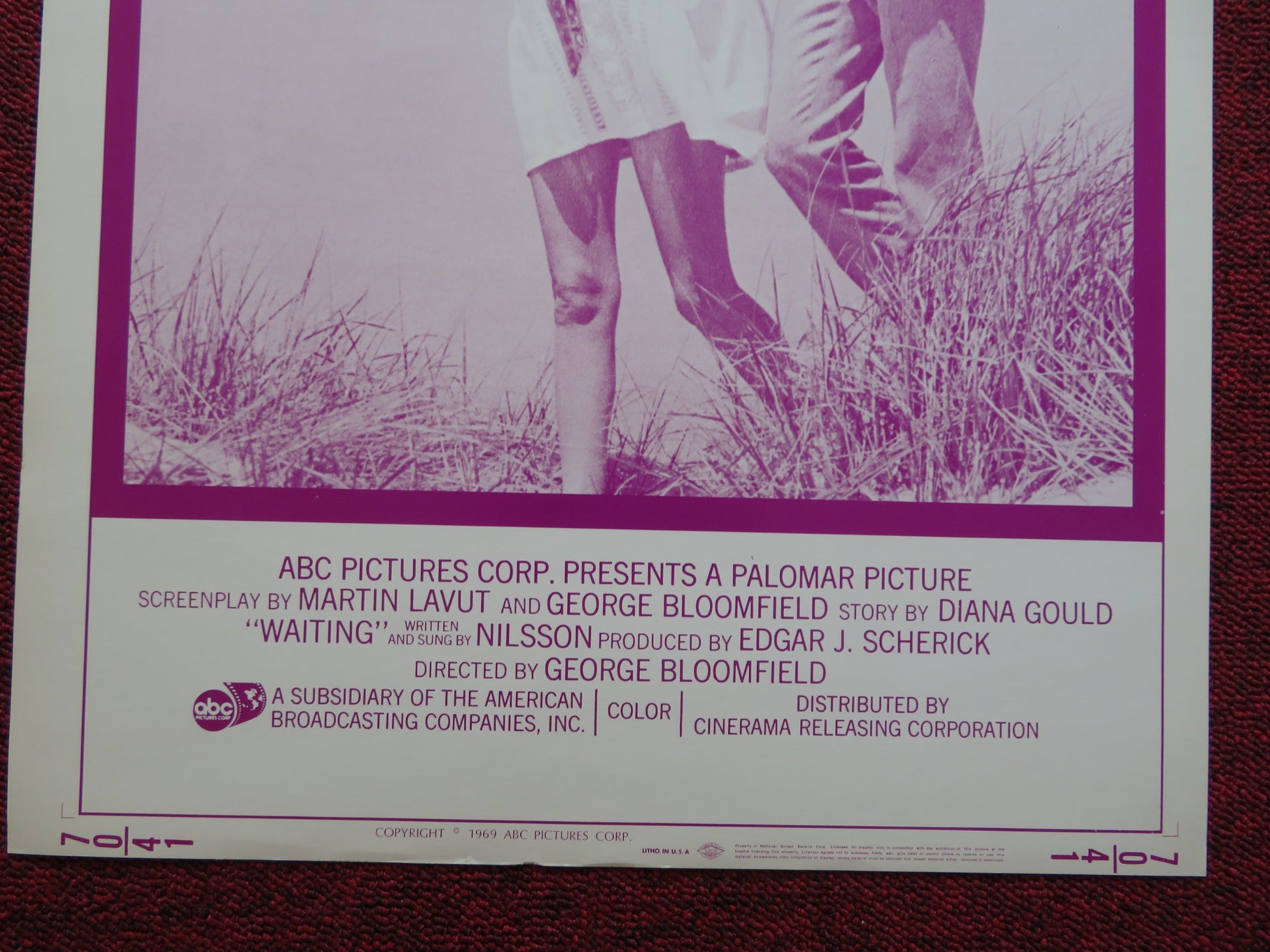 JENNY US INSERT (14"x 36") POSTER MARLO THOMAS ALAN ALDA 1969 - Rendezvous Cinema