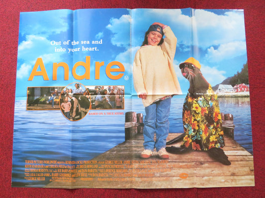 ANDRE UK QUAD POSTER FOLDED TINA MAJORINO KEITH CARRADINE 1994 - Rendezvous Cinema