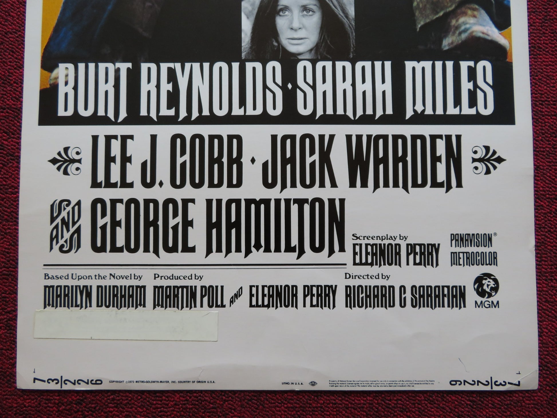 THE MAN WHO LOVED CAT DANCING US INSERT (14"x 36") POSTER BURT REYNOLDS 1973 - Rendezvous Cinema