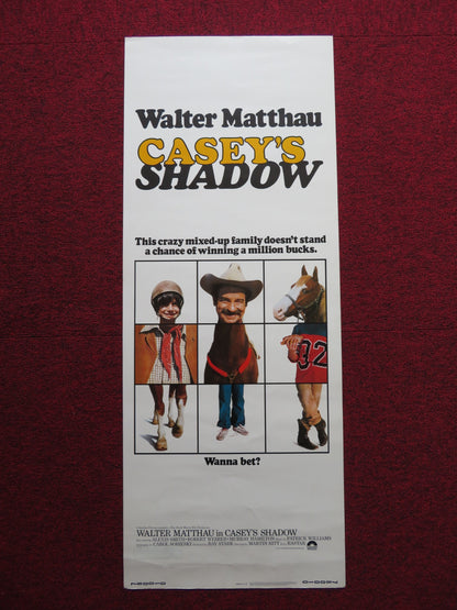CASEY'S SHADOW US INSERT (14"x 36") POSTER WALTER MATTHAU 1978 - Rendezvous Cinema