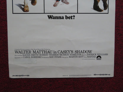 CASEY'S SHADOW US INSERT (14"x 36") POSTER WALTER MATTHAU 1978 - Rendezvous Cinema