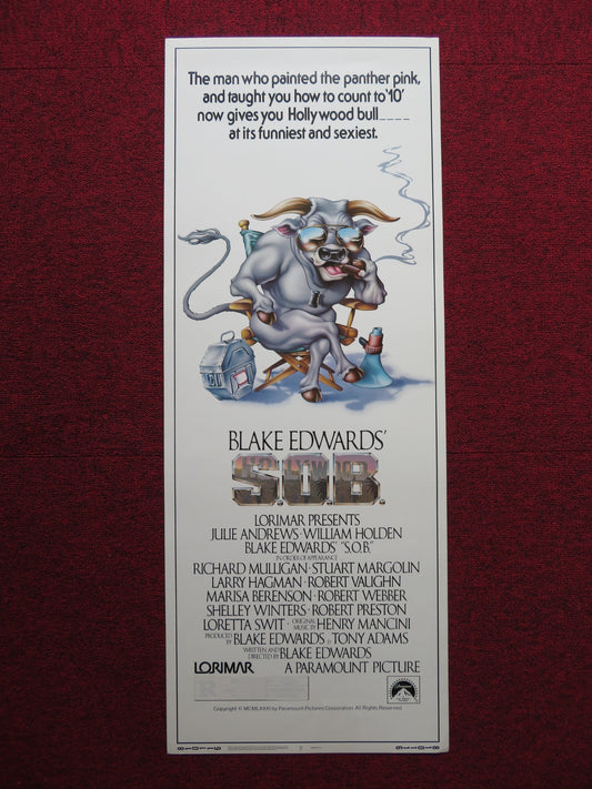 S.O.B US INSERT (14"x 36") POSTER BLAKE EDWARDS JULIE ANDREWS 1981 - Rendezvous Cinema