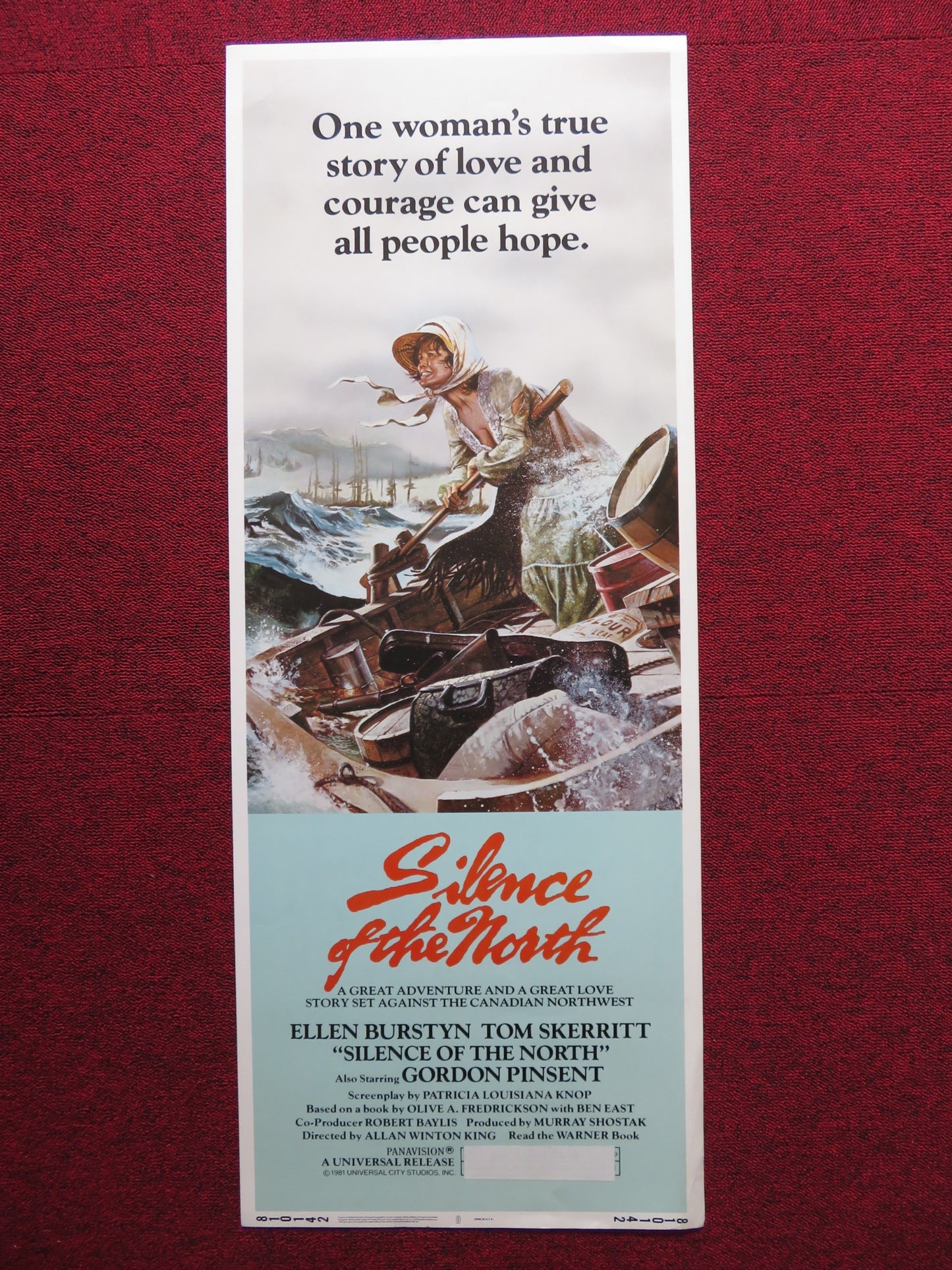SILENCE OF THE NORTH US INSERT (14"x 36") POSTER ELLEN BURSTYN TOM SKERRITT 1981 - Rendezvous Cinema