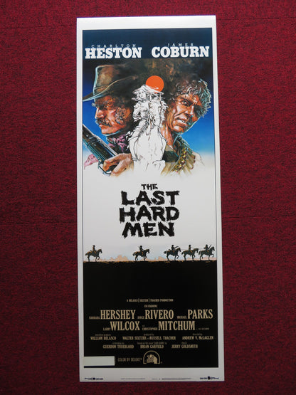 THE LAST HARD MEN US INSERT (14"x 36") POSTER CHARLTON HESTON JAMES COBURN 1976 - Rendezvous Cinema