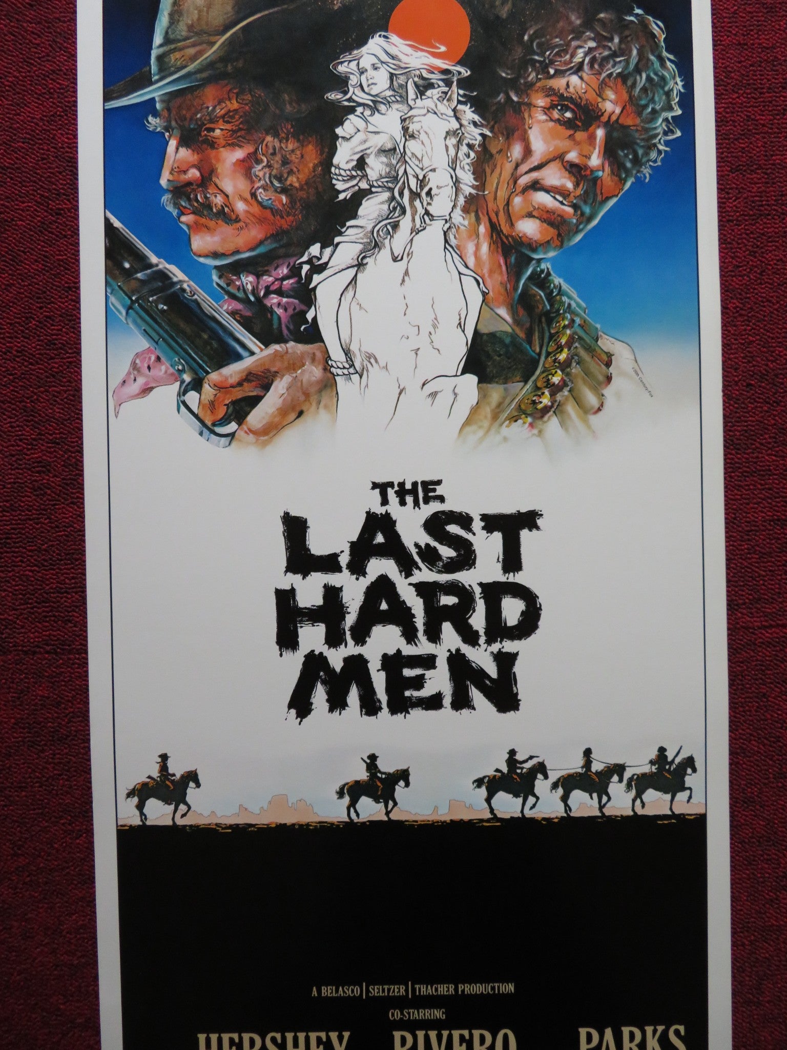 THE LAST HARD MEN US INSERT (14"x 36") POSTER CHARLTON HESTON JAMES COBURN 1976 - Rendezvous Cinema