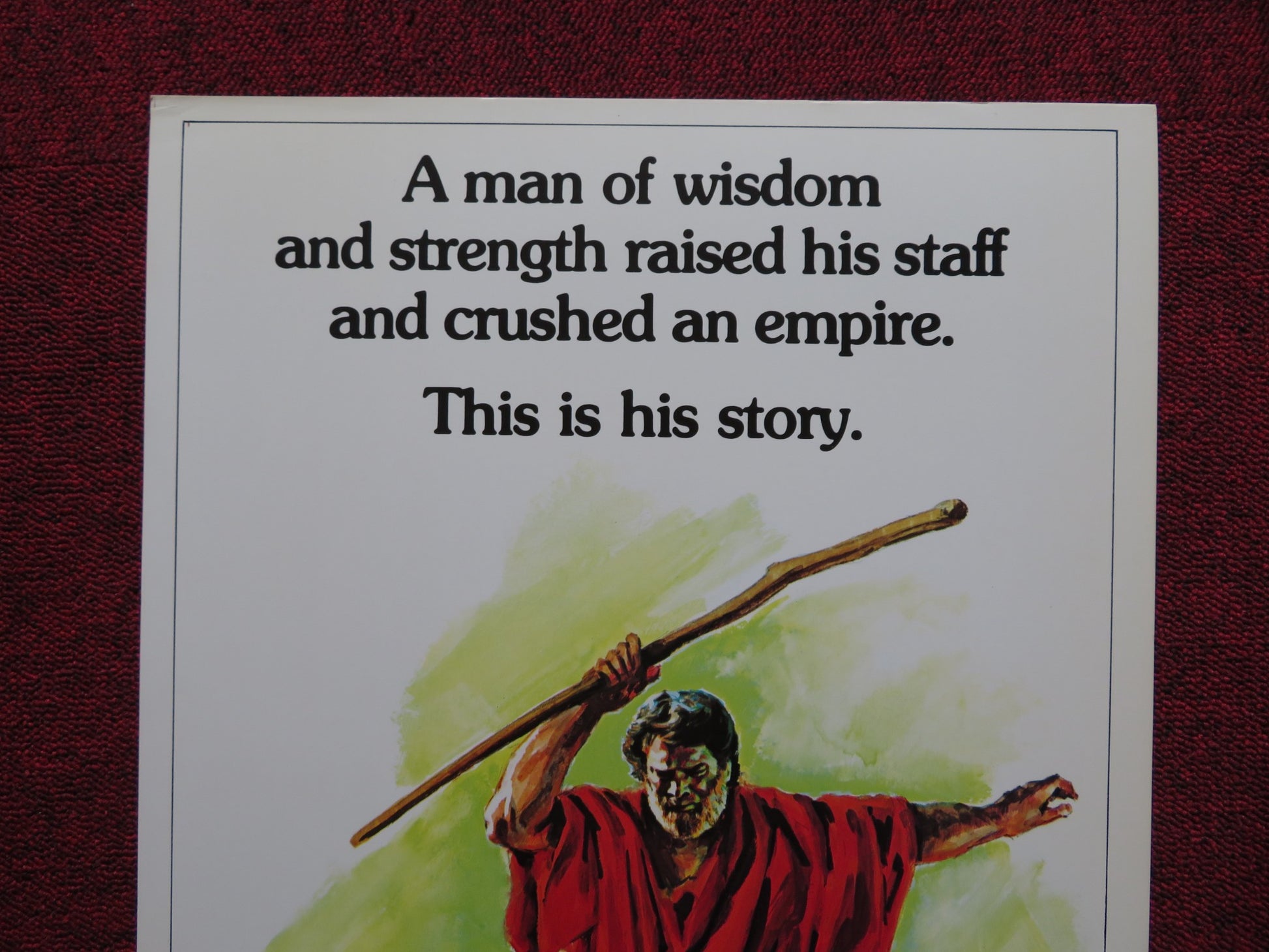 MOSES / Moses the Lawgiver US INSERT (14"x 36") POSTER BURT LANCASTER 1976 - Rendezvous Cinema