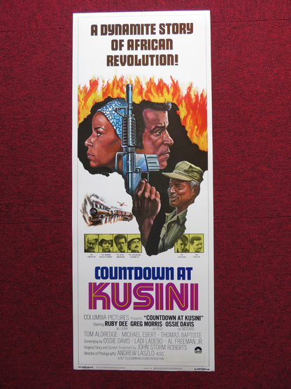 COUNTDOWN AT KUSINI / Cool Red US INSERT (14"x 36") POSTER RUBY DEE 1976 - Rendezvous Cinema