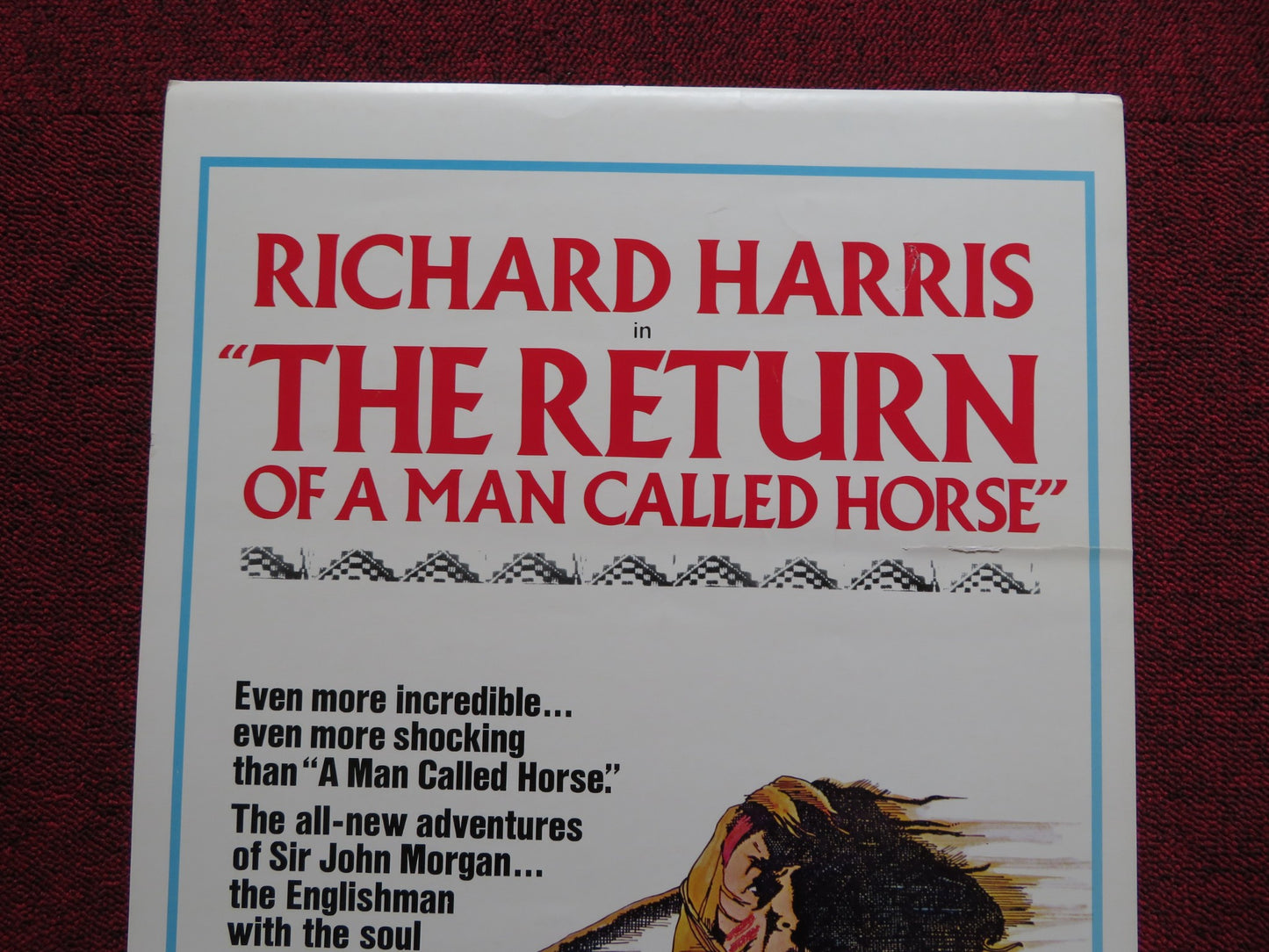 THE RETURN OF A MAN CALLED HORSE US INSERT (14"x 36") POSTER RICHARD HARRIS 1976 - Rendezvous Cinema