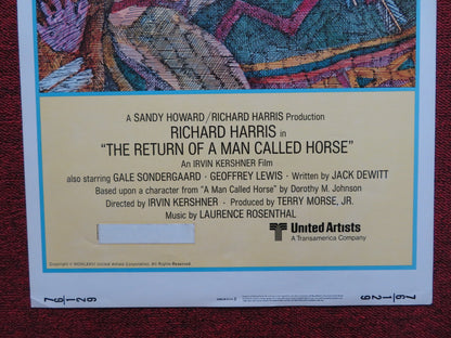 THE RETURN OF A MAN CALLED HORSE US INSERT (14"x 36") POSTER RICHARD HARRIS 1976 - Rendezvous Cinema