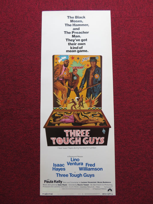THREE TOUGH GUYS US INSERT (14"x 36") POSTER ISAAC HAYES LINO VENTURA 1974 - Rendezvous Cinema