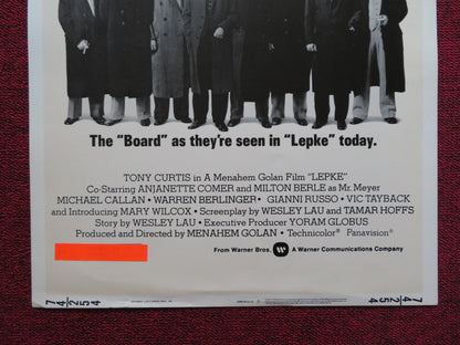 LEPKE US INSERT (14"x 36") POSTER TONY CURTIS ANJANETTE COMER 1974 - Rendezvous Cinema