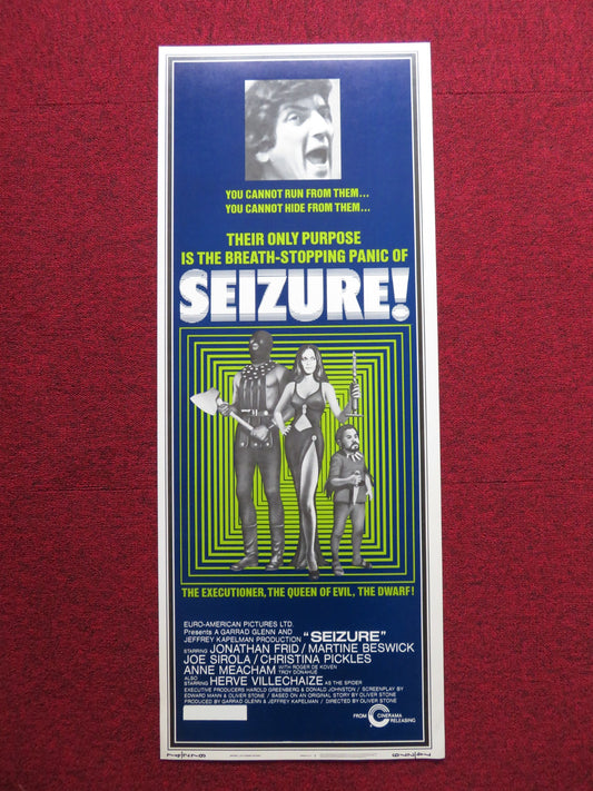 SEIZURE! US INSERT (14"x 36") POSTER JONATHAN FRID MARTIN BESWICK 1974