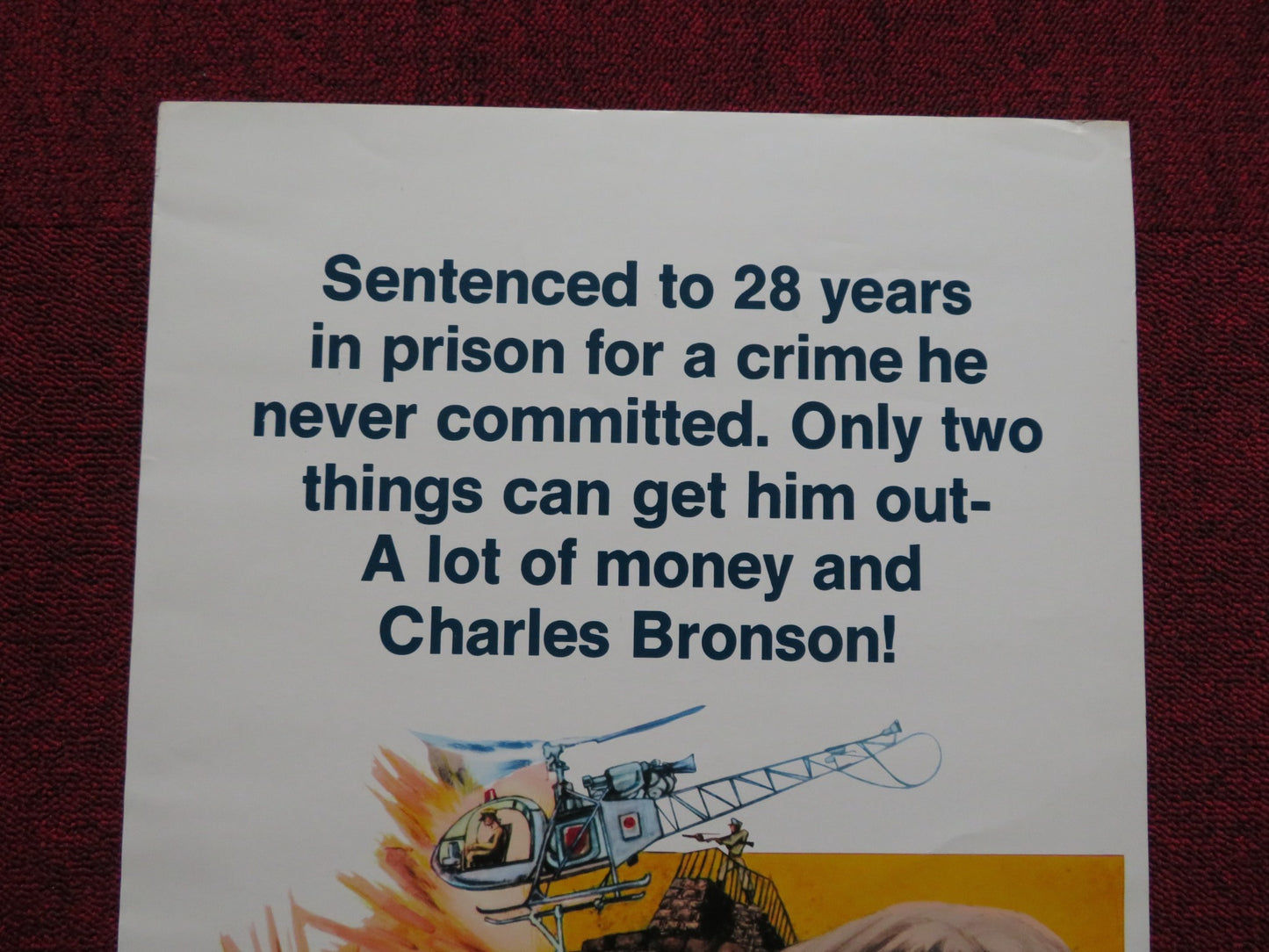 BREAKOUT US INSERT (14"x 36") POSTER CHARLES BRONSON JILL IRELAND 1975 - Rendezvous Cinema