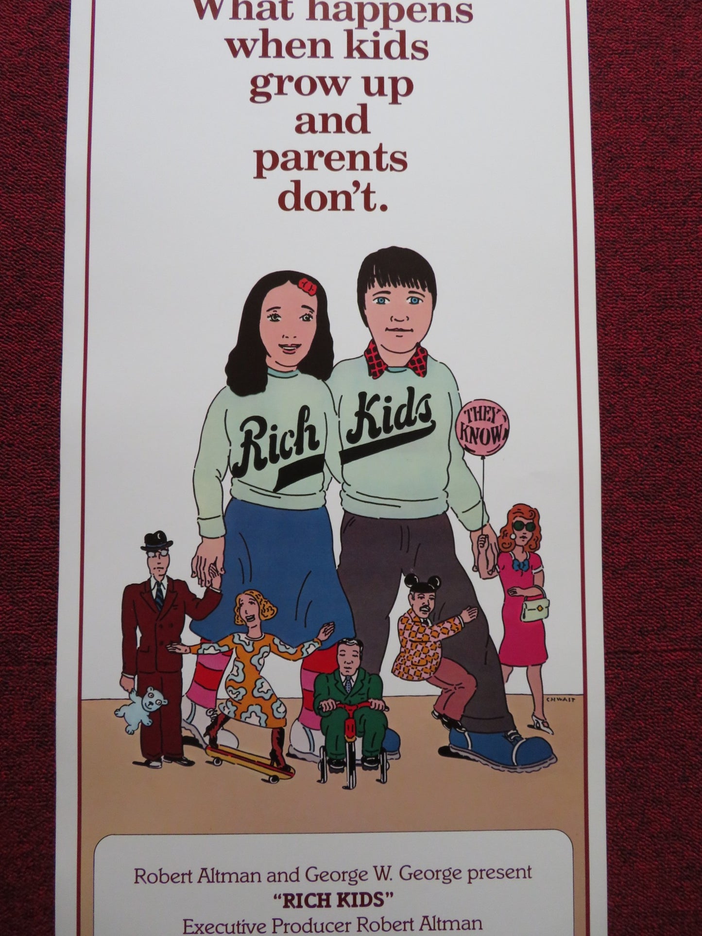 RICH KIDS STYLE A US INSERT (14"x 36") POSTER JOHN LITHGOW TRINI ALVARADO 1979 - Rendezvous Cinema