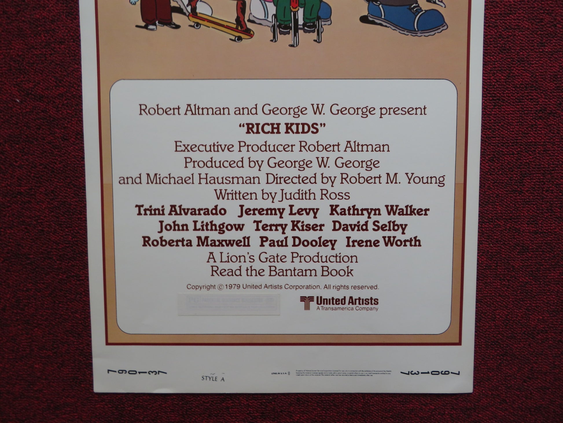 RICH KIDS STYLE A US INSERT (14"x 36") POSTER JOHN LITHGOW TRINI ALVARADO 1979 - Rendezvous Cinema