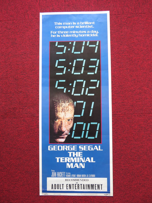 THE TERMINAL MAN US INSERT (14"x 36") POSTER GEORGE SEGAL JOAN HACKETT 1974