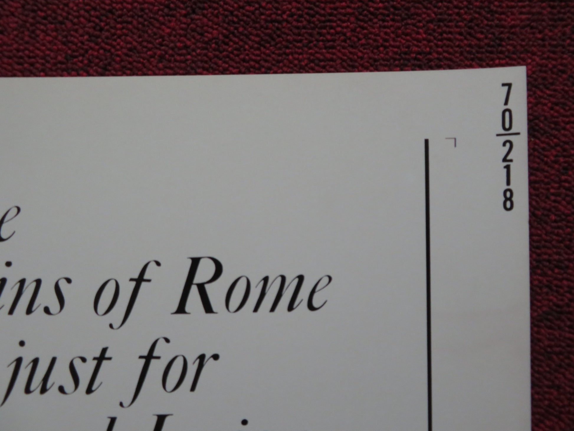 BRIEF SEASON US HALF SHEET (22"x 28") POSTER CHRISTOPHER JONE PIA DEGERMARK 1970 - Rendezvous Cinema