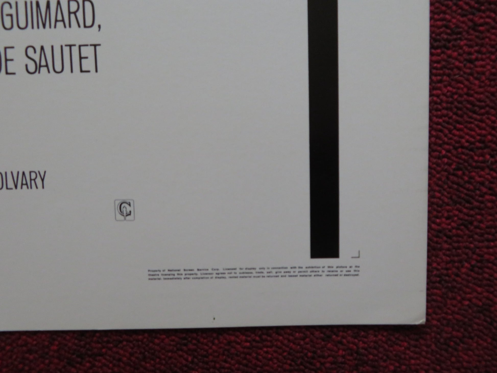 THE THINGS FOR LIFE / LES CHOSES DE LA VIE US HALF SHEET (22"x 28") POSTER 1970 - Rendezvous Cinema