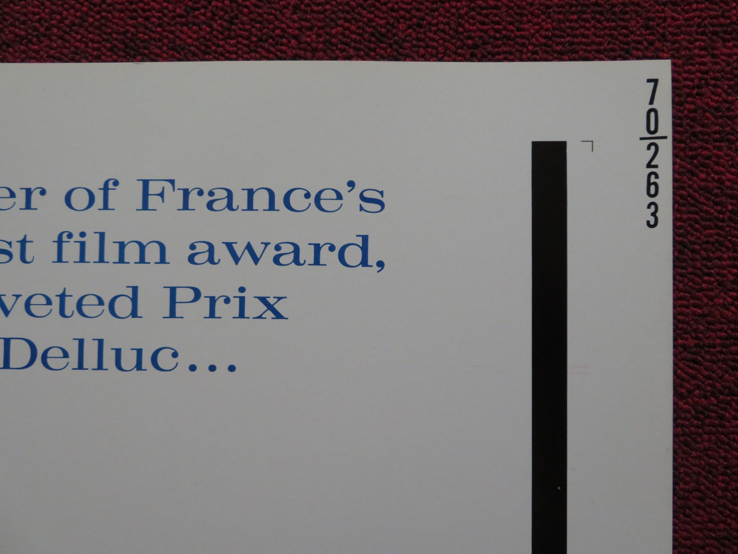 THE THINGS FOR LIFE / LES CHOSES DE LA VIE US HALF SHEET (22"x 28") POSTER 1970 - Rendezvous Cinema