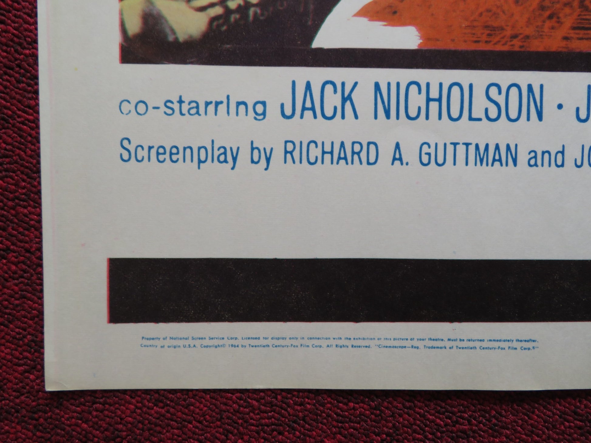 BACK DOOR TO HELL US HALF SHEET (22"x 28") POSTER J. RODGERS JACK NICHOLSON 1964 - Rendezvous Cinema