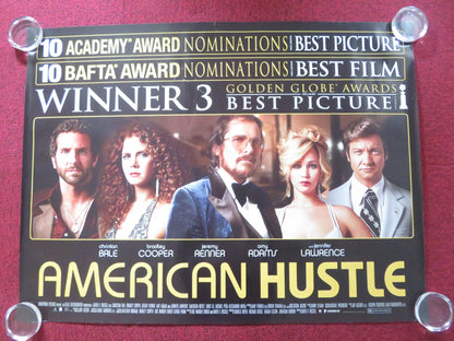 AMERICAN HUSTLE UK QUAD ROLLED POSTER CHRISTIAN BALE BRADLEY COOPER 2013 - Rendezvous Cinema