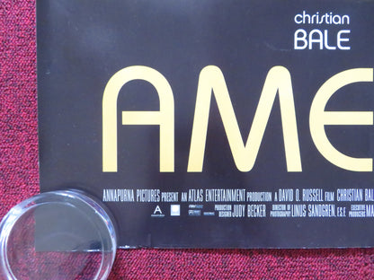 AMERICAN HUSTLE UK QUAD ROLLED POSTER CHRISTIAN BALE BRADLEY COOPER 2013 - Rendezvous Cinema