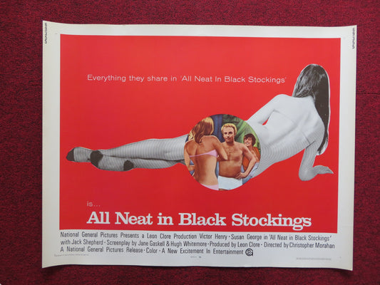 ALL NEAT IN BLACK STOCKINGS US HALF SHEET (22"x 28") POSTER VICTOR HENRY 1969 - Rendezvous Cinema