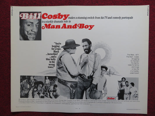 MAN AND BOY US HALF SHEET (22"x 28") POSTER BILL COSBY GLORIA FOSTER 1971 - Rendezvous Cinema