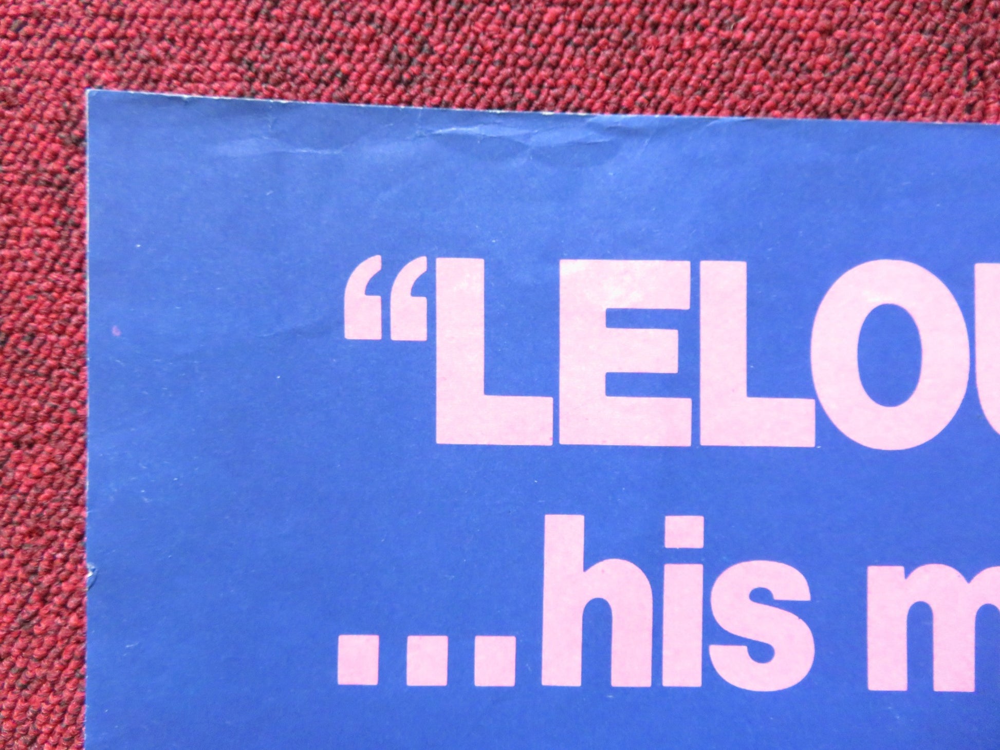 AND NOW MY LOVE UK QUAD POSTER FOLDED MARTHE KELLER ANDRE DUSSOLLIER 1974 - Rendezvous Cinema