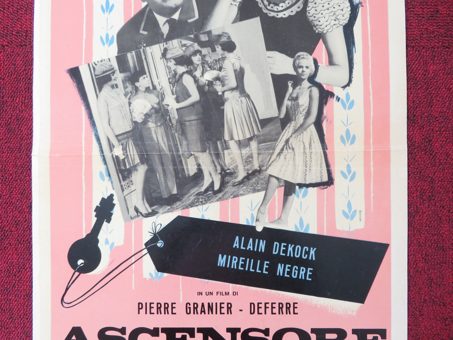 ASCENSORE DI LUSSO ITALIAN LOCANDINA POSTER ALAIN DEKOCK MIREILLE NEGRE 1964 - Rendezvous Cinema