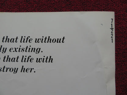 BELIEVE IN ME US HALF SHEET (22"x 28") POSTER MICHAEL SARRAZIN J. BISSET 1971 - Rendezvous Cinema