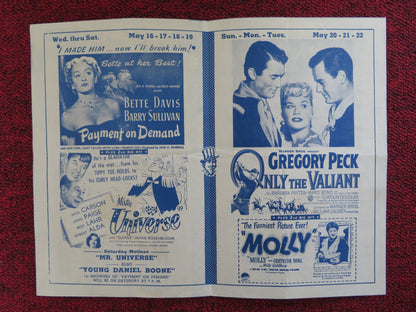 MAYFAIR THEATRE MOVIE PROGRAM-B BOB HOPE BETTE DAVIS GREGORY PECK - Rendezvous Cinema
