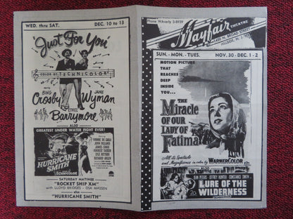MAYFAIR THEATRE MOVIE PROGRAM-C BOB HOPE BING CROSBY - Rendezvous Cinema