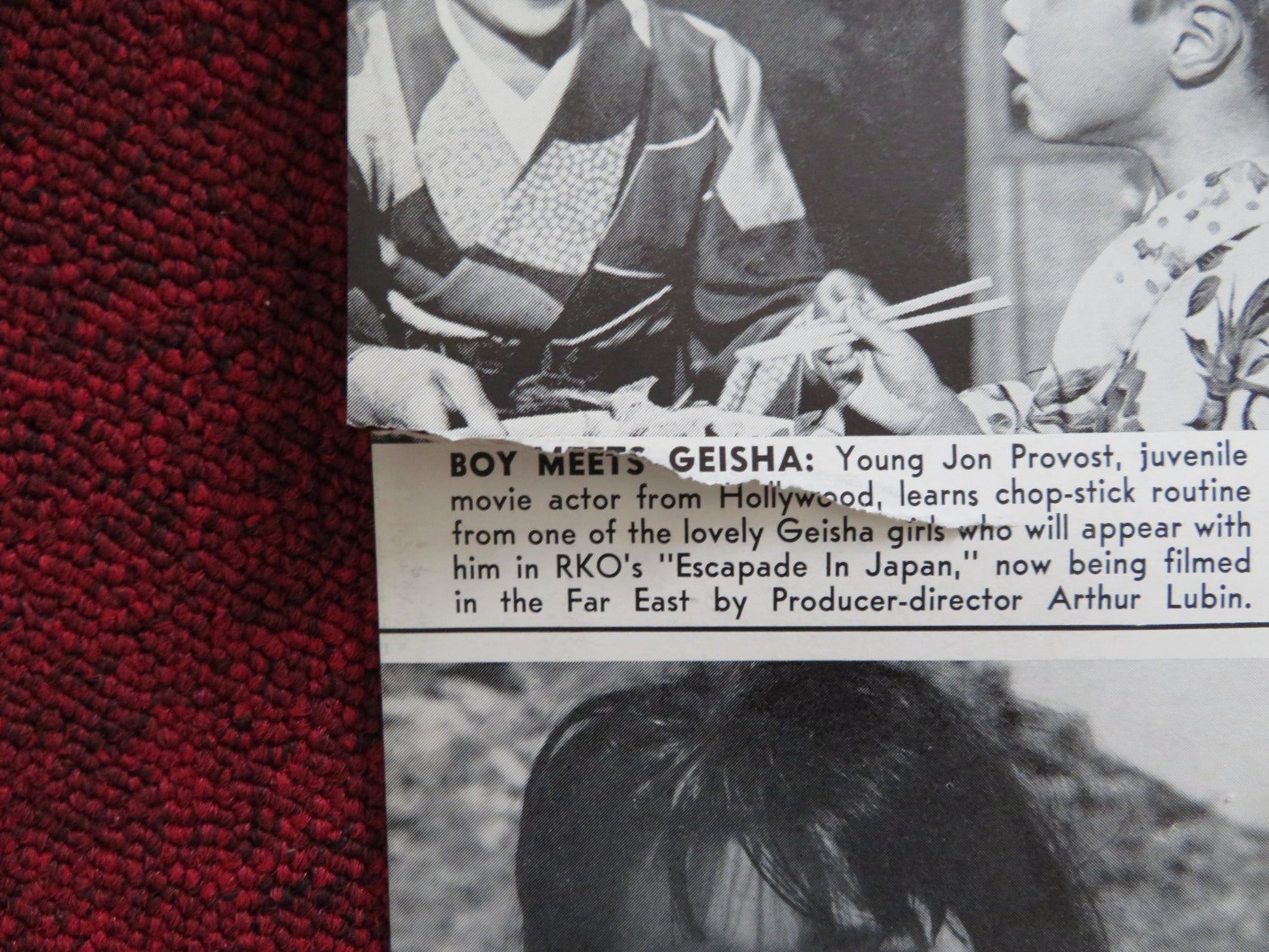 COPY FLYER DEC. 7, 1956 RKO RADIO EDDIE FISHER ANITA EKBERG - Rendezvous Cinema