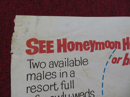 HONEYMOON HOTEL FOLDED US ONE SHEET POSTER ROBERT GOULET NANCY KWAN 1964 - Rendezvous Cinema