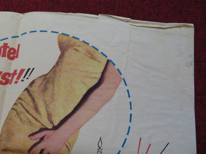 HONEYMOON HOTEL FOLDED US ONE SHEET POSTER ROBERT GOULET NANCY KWAN 1964 - Rendezvous Cinema