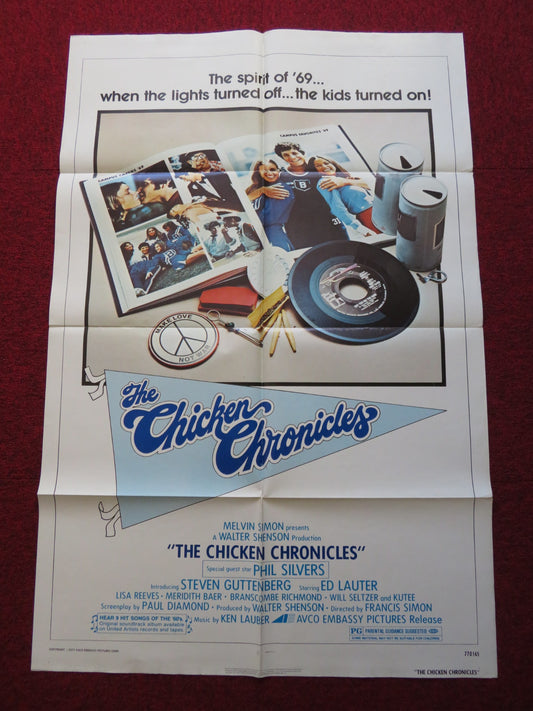 THE CHICKEN CHRONICLES FOLDED US ONE SHEET POSTER STEVEN GUTTENBERG 1977 - Rendezvous Cinema
