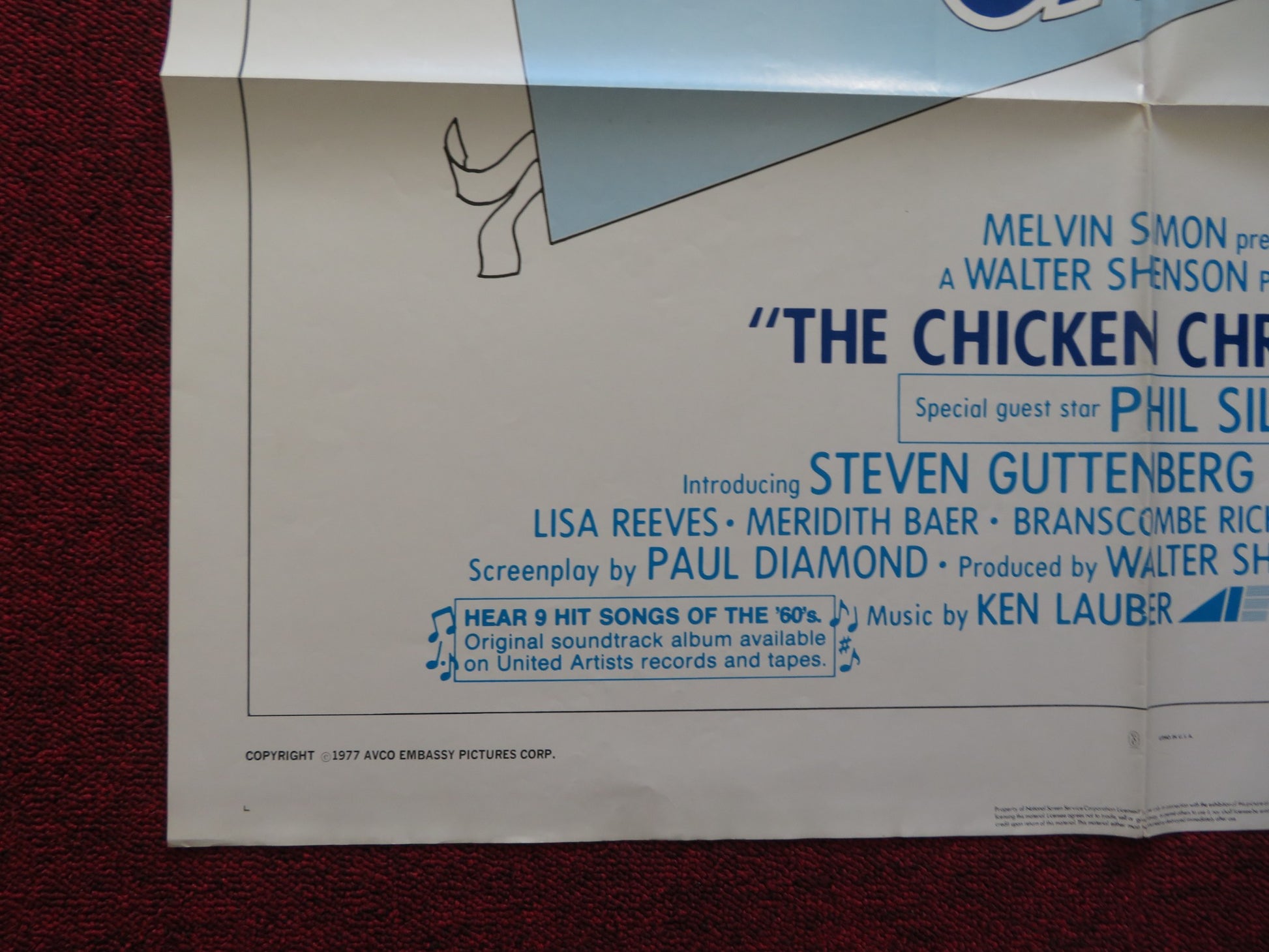 THE CHICKEN CHRONICLES FOLDED US ONE SHEET POSTER STEVEN GUTTENBERG 1977 - Rendezvous Cinema