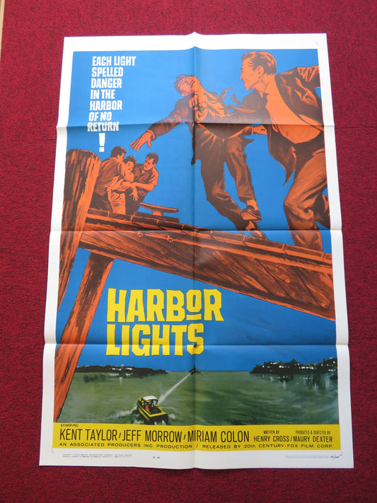 HARBOR LIGHTS FOLDED US ONE SHEET POSTER MIRIAM COLON KENT TAYLOR 1963 - Rendezvous Cinema