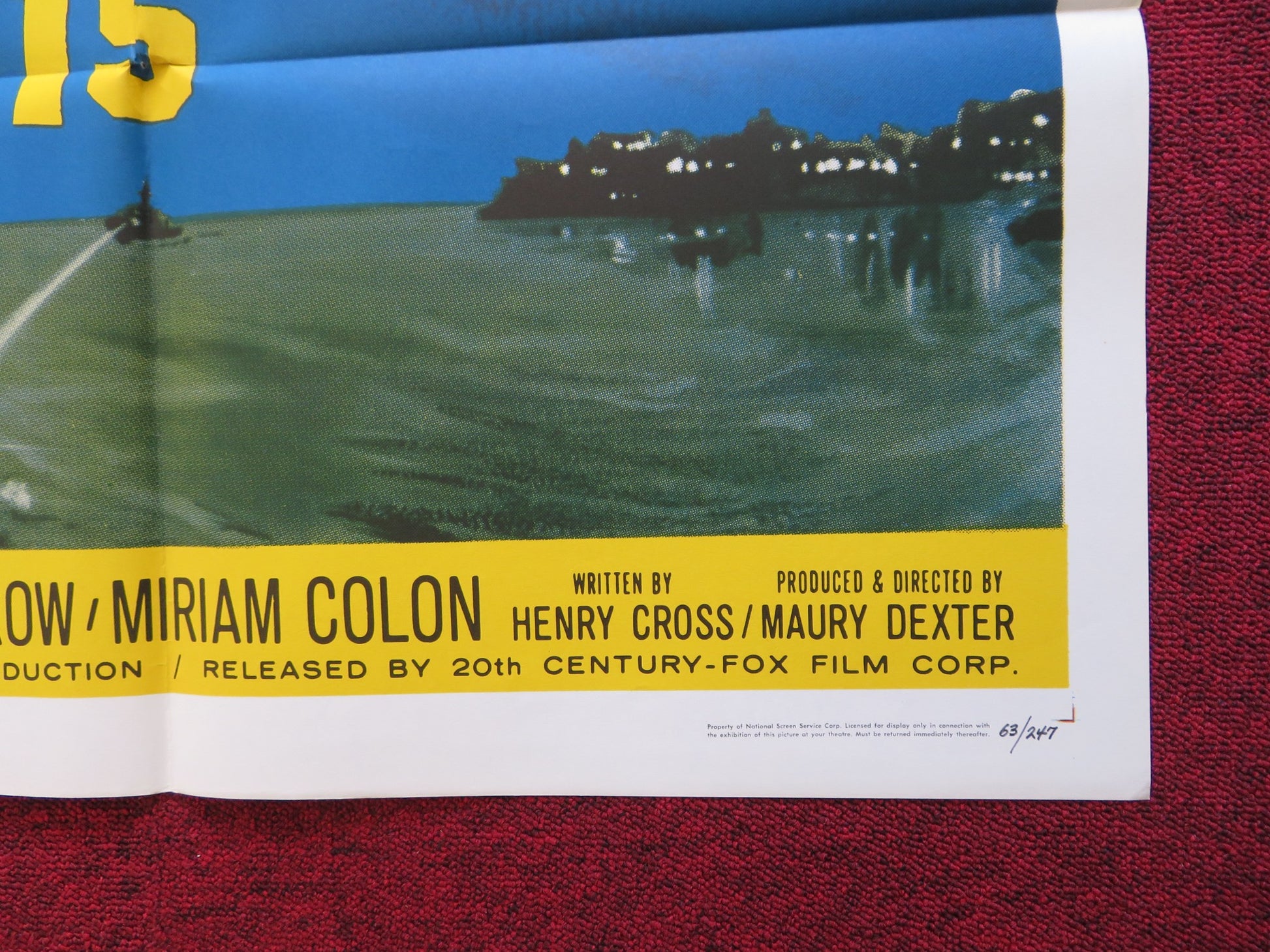 HARBOR LIGHTS FOLDED US ONE SHEET POSTER MIRIAM COLON KENT TAYLOR 1963 - Rendezvous Cinema