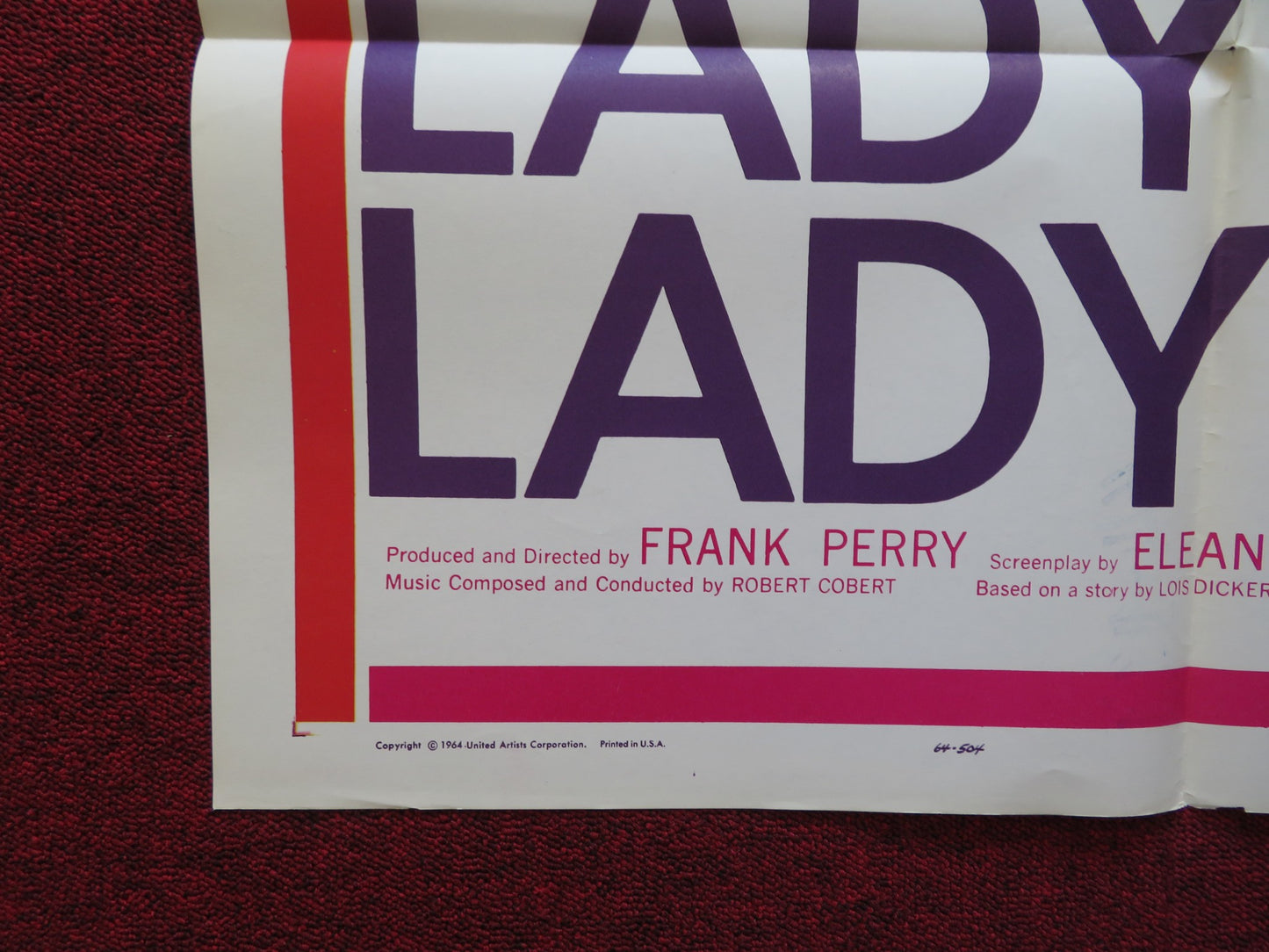 LADYBUG LADYBUG FOLDED US ONE SHEET POSTER WILLIAM DANIELS JANE CONNELL 1964 - Rendezvous Cinema