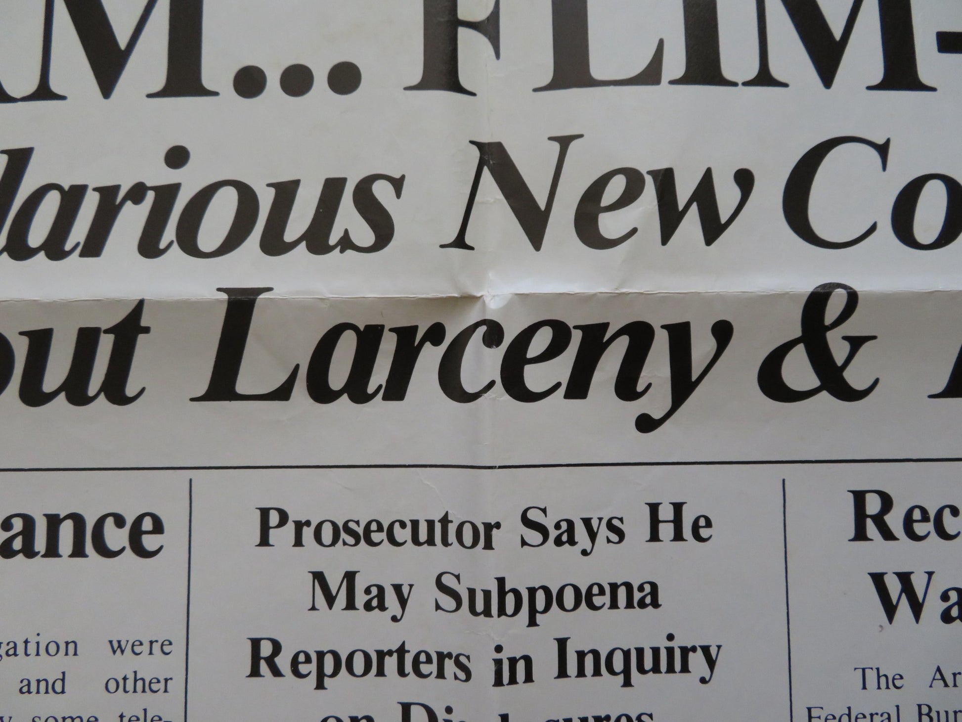 UNCLE SCAM FOLDED US ONE SHEET POSTER TOM MCCARTHY JOAN RIVERS 1981 - Rendezvous Cinema