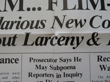 UNCLE SCAM FOLDED US ONE SHEET POSTER TOM MCCARTHY JOAN RIVERS 1981 - Rendezvous Cinema