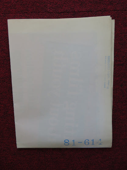SCORING FOLDED US ONE SHEET POSTER VINCENT VAN PATTEN CLAIRE PIMPARE 1981 - Rendezvous Cinema