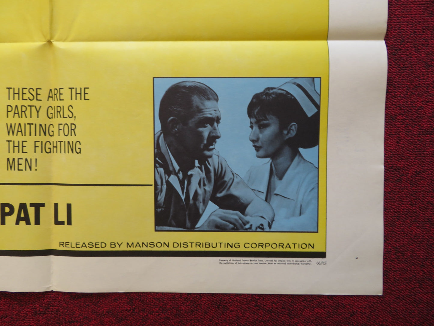MARINE BATTLEGROUND FOLDED US ONE SHEET POSTER JOCK MAHOEY PAT LI 1966 - Rendezvous Cinema