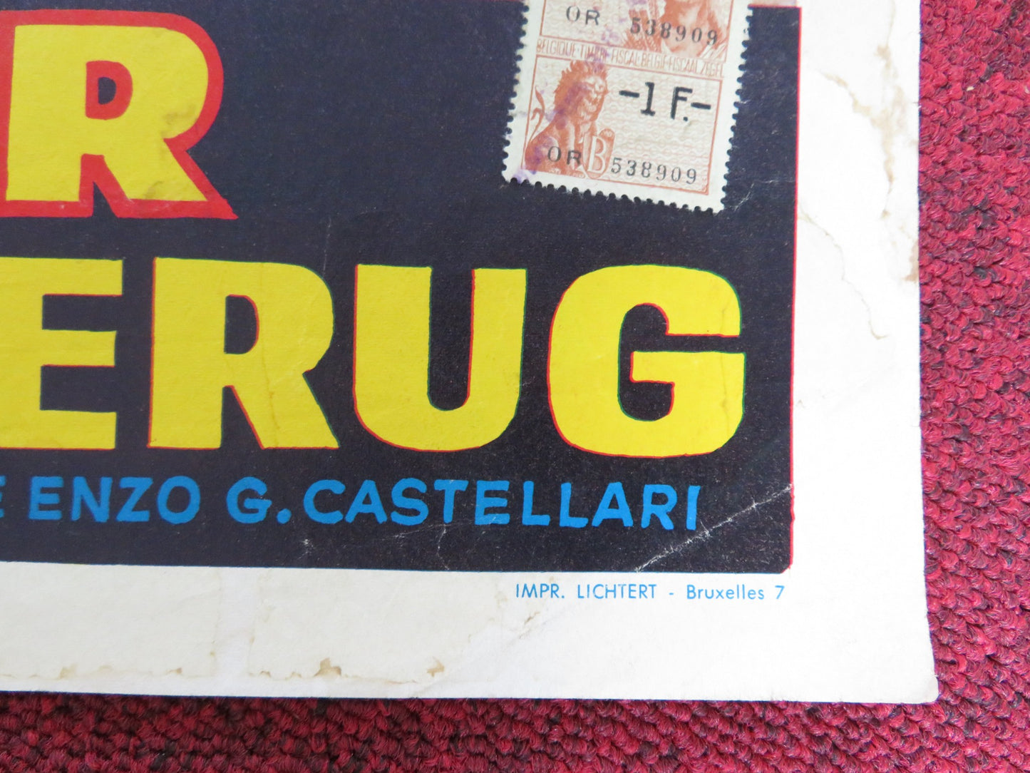 ANY GUN CAN PLAY BELGIUM POSTER GEORGE HILTON EDD BYRNES 1967 - Rendezvous Cinema