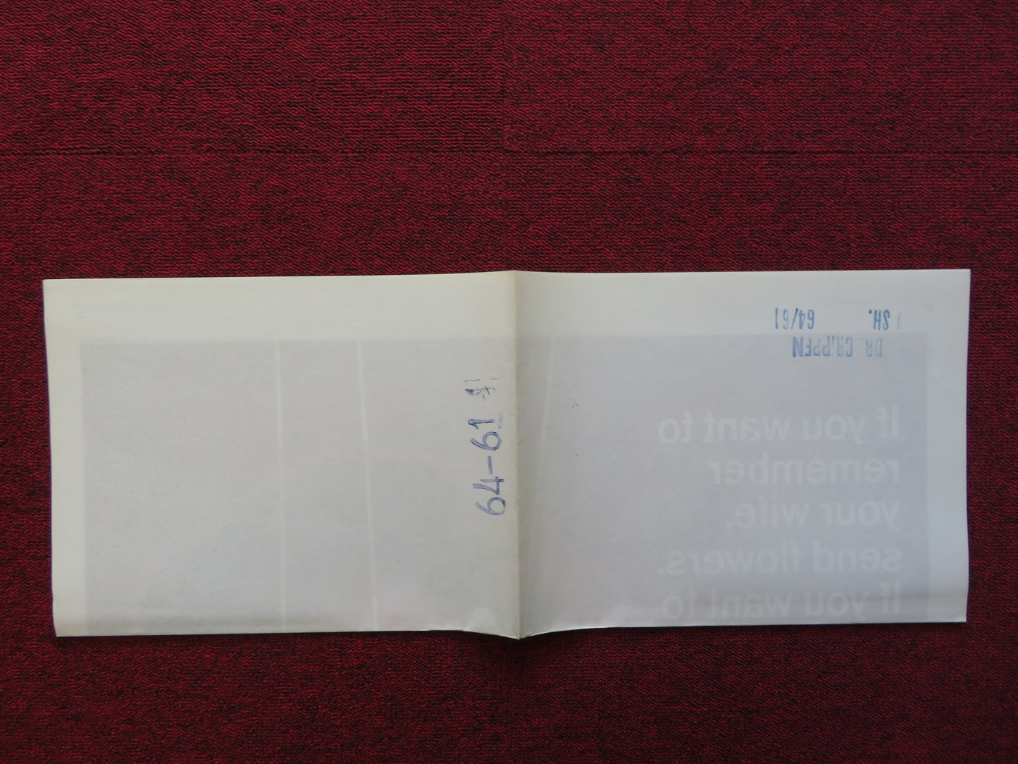 DR.CRIPPEN FOLDED US ONE SHEET POSTER DONALD PLEASENCE CORAL BROWNE 1964 - Rendezvous Cinema