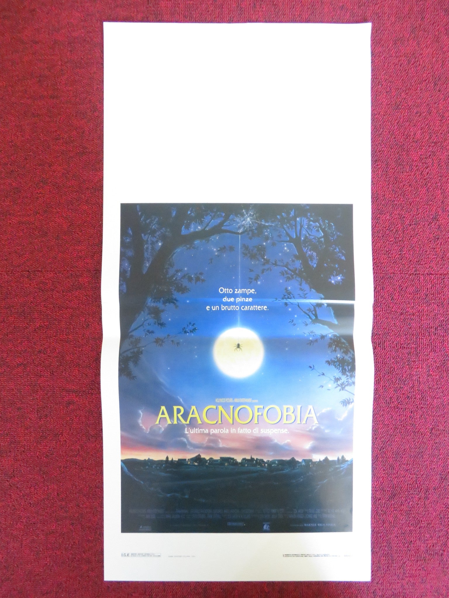 ARACHNOPHOBIA ITALIAN LOCANDINA POSTER JEFF DANIELS JOHN GOODMAN 1990 - Rendezvous Cinema